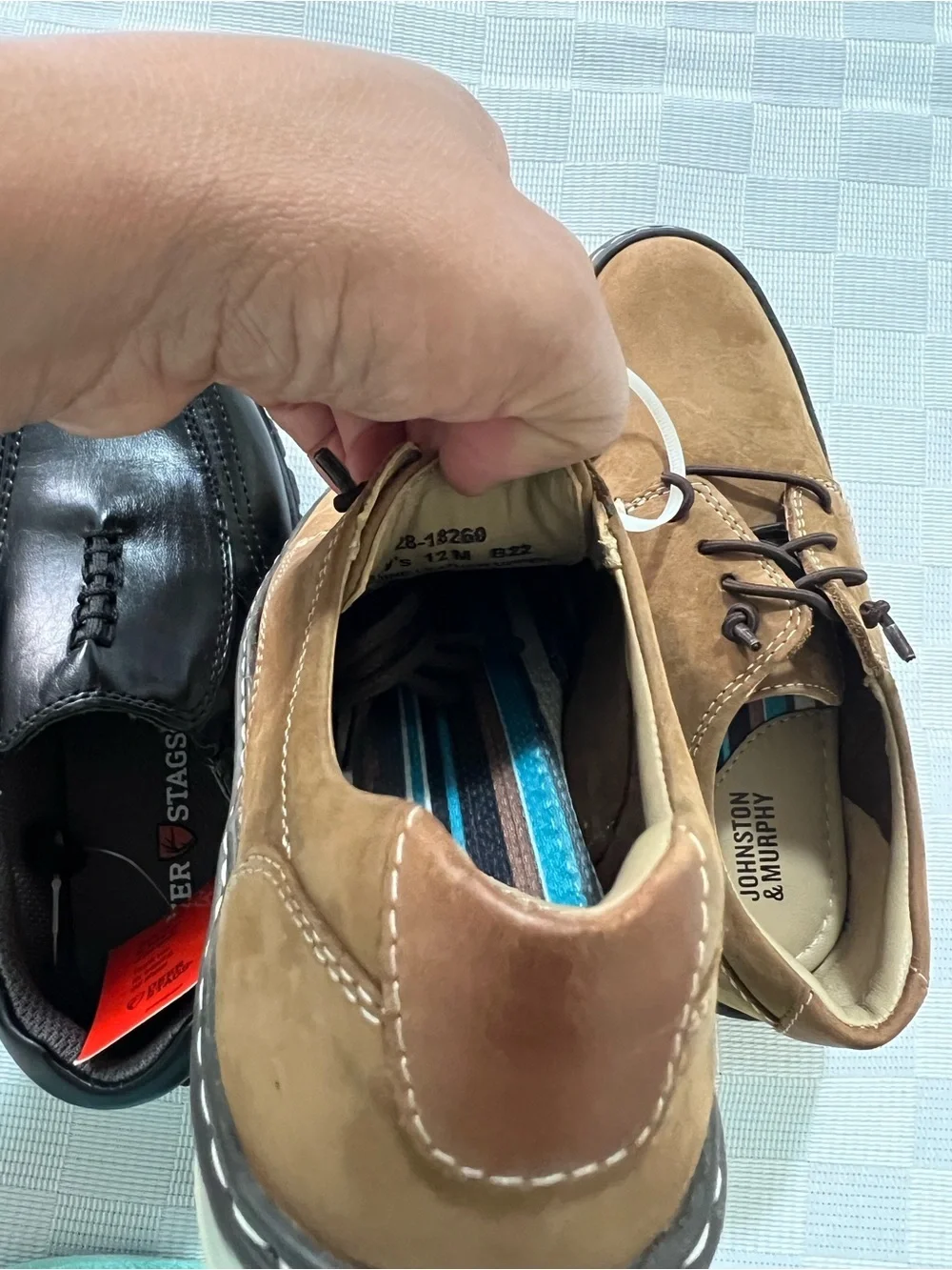 Johnston & Murphy Brown Casual Derby with White Sole